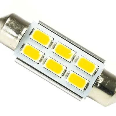 WW Żarówka samochodowa LED C5W 6 SMD 5630 CAN BUS Biała ciepła