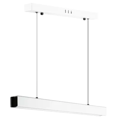 SX41-60CM-24W-W | Nowoczesna prostokątna lampa wisząca | sterowanie pilotem | LED | biała