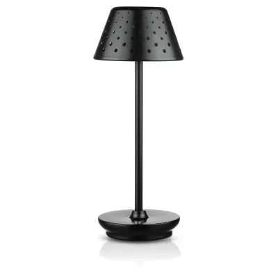 HJA15-BLACK | Lampa stołowa z wbudowanym akumulatorem | Lampa nocna z trzema barwami świecenia | Nastrojowa lampka do hotelu, restauracji