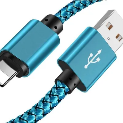 C06 | Lightning (iPhone) 1M | Nylonowy kabel USB do iPhone 11 XS XR X 8 7 6 5S SE