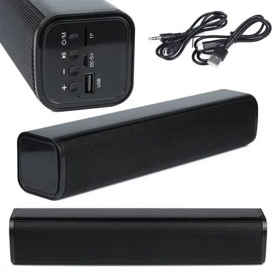 S9 | Bezprzewodowy soundbar komputerowy bluetooth | AUX, TF | 2200mAh, 10W, 20Hz-20kHz