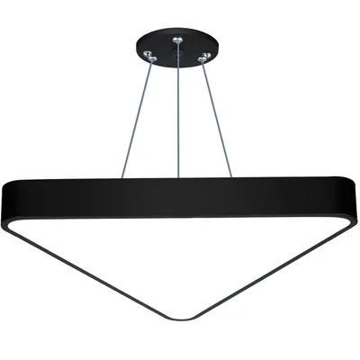 LPL-007 | Lampa sufitowa wisząca LED 40W | trójkątna pełna | aluminium | CCD niemrugająca | Φ60x6