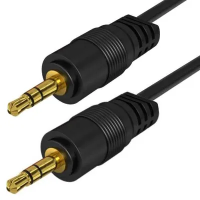 AC-1-3M-Black | Kabel Jack z oplotem