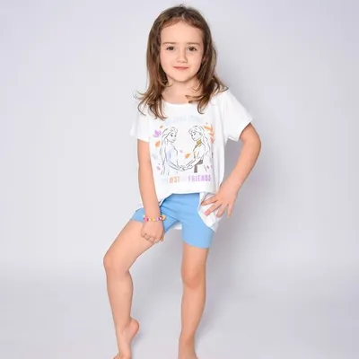 Legginsy dziecięce 1/2 PREMIUM- baby blue