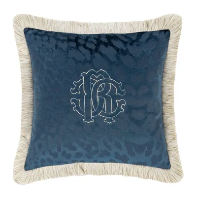 Roberto Cavalli poduszka dekoracyjna Monogram 40x40 2114 blue