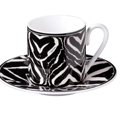 Filiżanka do kawy Roberto Cavalli Zebra, zestaw 2 szt. Luxury Box