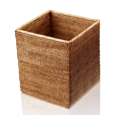 DECOR WALTHER BASKET QK kosz na papier rattan ciemny