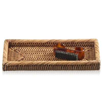 DECOR WALTHER BASKET KS tacka rattan ciemny