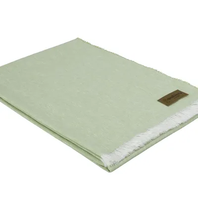 Koc lniany Eskimo Switzerland Pura H4237-430 130x180 Sage