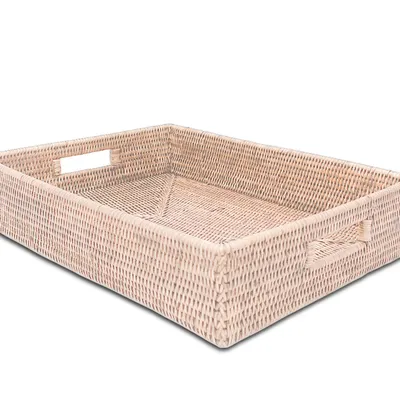 DECOR WALTHER BASKET TRAY tacka głęboka rattan jasny