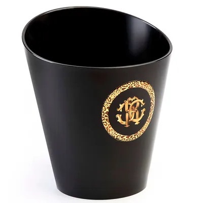 Cooler do wina mały Roberto Cavalli Monogramma Black