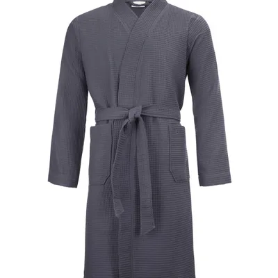 Möve szlafrok kimono Homewear Waffle 843 graphite