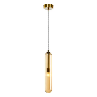 Lampa wisząca PAX GOLD 1xG9, złota, pojedyncza, tuba