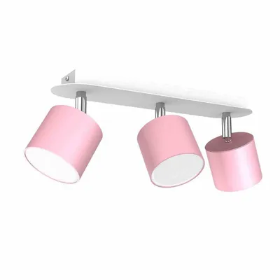 Lampa sufitowa DIXIE PINK 3xGX53, potrójna, kierunkowa, różowa