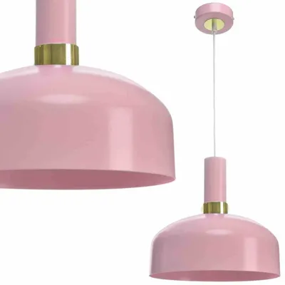 Lampa wisząca MALMO PINK 1xE27, różowa, pojedyncza, nad stół, wyspę