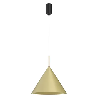 Lampa wisząca CAPITAL GOLD Ø32cm 1xGX53 złota pojedyncza, jeden klosz, trójkąt