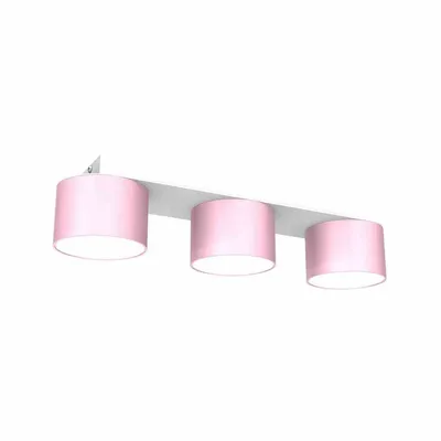 Lampa sufitowa DIXIE Pink/White 3xGX53, potrójna, różowa