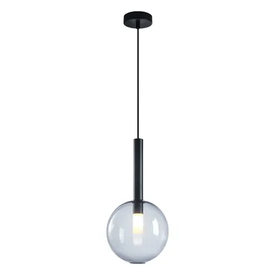 Lampa wisząca NIKO BLACK 1xG9 fi 200, czarna, kula szklana, pojedyncza