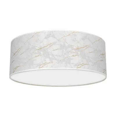 Lampa sufitowa, biała, złota, okrągła SENSO White/Gold 3xE27 Ø50cm