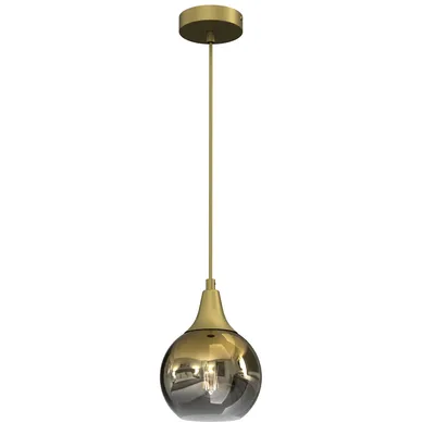 Lampa wisząca MONTE GOLD fi 150 1xE27, pojedyncza, kula złota