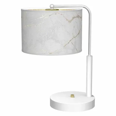 Lampka nocna, biała, okrągła, złota SENSO White/Gold 1xE27