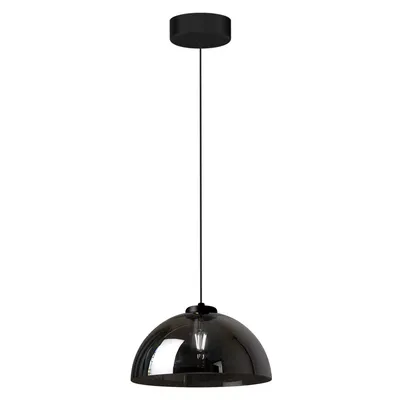 Lampa wisząca GAMMA BLACK 1xE27, pojedyncza, jeden klosz, czarna