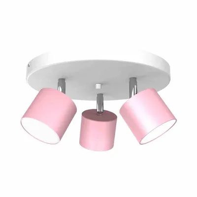 Lampa sufitowa DIXIE PINK 3xGX53, potrójna, kierunkowa, różowa