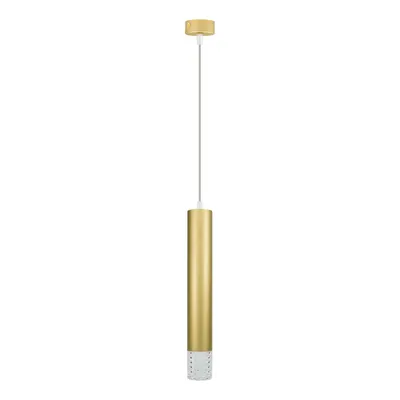 Lampa wisząca TUBI GOLD 1xGU10 tuba, złota, pojedyncza