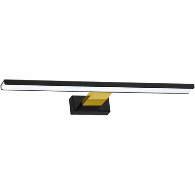 Kinkiet SHINE BLACK/GOLD 60cm 13,8W LED, czarna, złota, listwa