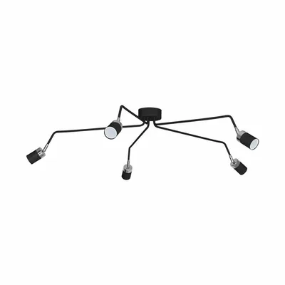 Lampa sufitowa JOKER BLACK/CHROME 5xGU10