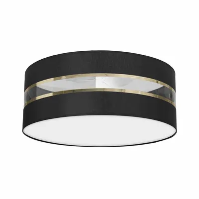 Lampa Sufitowa czarna, okrągła ULTIMO BLACK 3xE27 Ø50cm