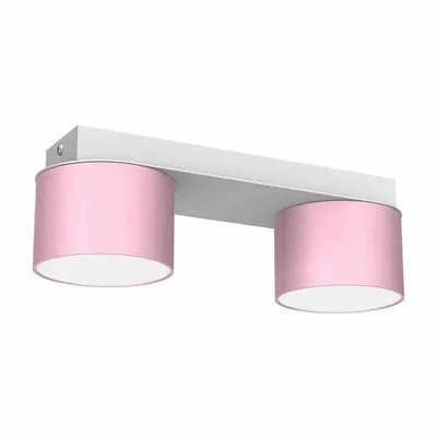 Lampa sufitowa DIXIE Pink/White 2xGX53, podwójna, różowa