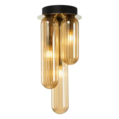 Lampa sufitowa PAX GOLD 3xG9, złota, potrójna, 3 klosze