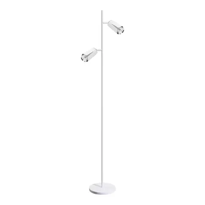 FLOWER WHITE CHROME LAMPA PODŁOGOWA 2xGU10, biała, podwójna, stojąca