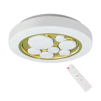 Plafon BUBBLES GOLD 30W Ø390 mm, biały, złoto, kule