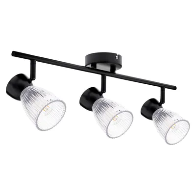 Lampa sufitowa BEST BLACK 3xE14, potrójne, czarne, 3 klosze