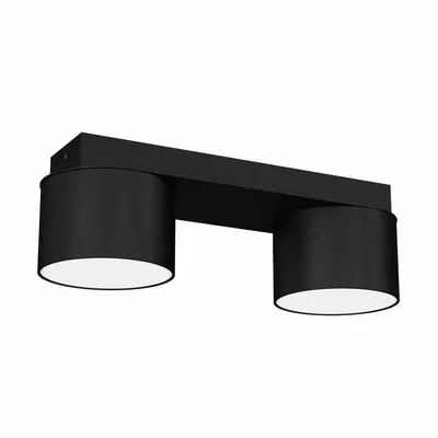 Lampa sufitowa, czarna, podwójna DIXIE Black 2xGX53