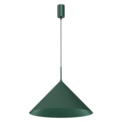 Lampa wisząca CAPITAL GREEN Ø46cm 1xGX53, zielona, trójkąt, pojedyncza, jeden klosz