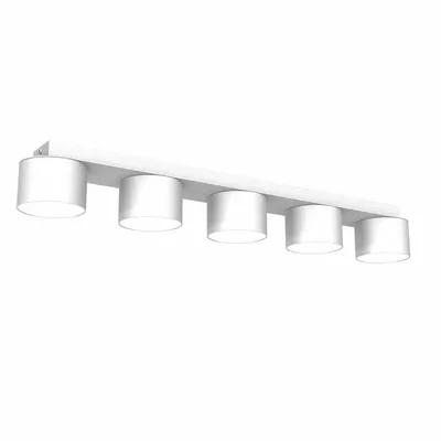 Lampa sufitowa, 5 kloszy, biała DIXIE White 5xGX53