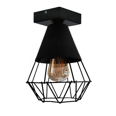 OLSEN TRI Lampa loft 1 płomienna BLACK