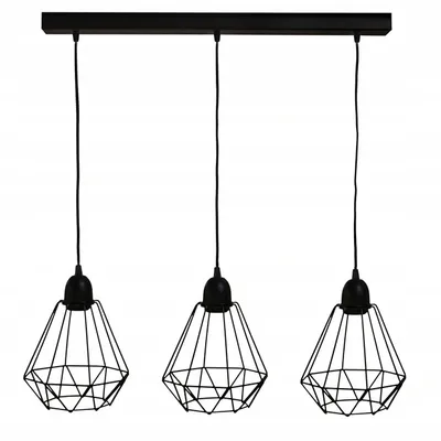 OLSEN Lampa loft 3 płomienna na linkach