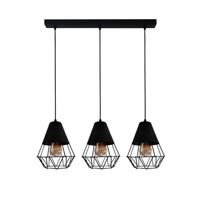 OLSEN TRI Lampa loft 3 płomienna na linkach