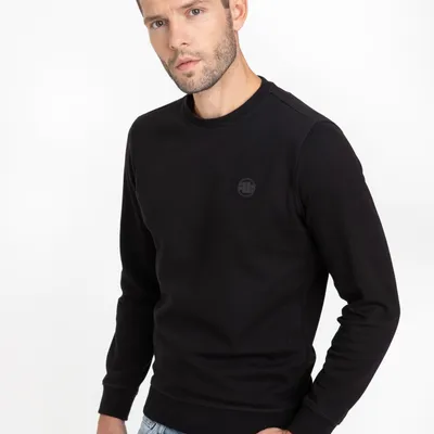 Bluza męska PIT BULL Tanbark Crewneck czarna L Czarny