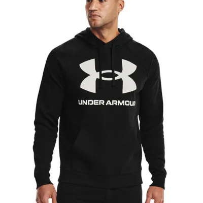 Bluza męska UNDER ARMOUR Rival Fleece Big Logo HD 1357093 czarna S Czarny