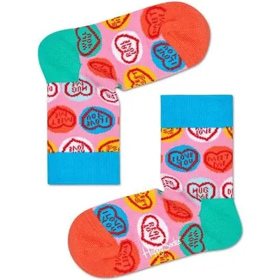 SKARPETKI DZIECIĘCE HAPPY SOCKS SWEET HEART KSW01-3000 2-3 lata Różowy