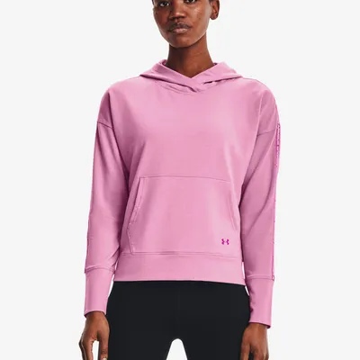 Bluza damska UNDER ARMOUR 1360904 Rival Terry Taped Hoodie różowa M Różowy