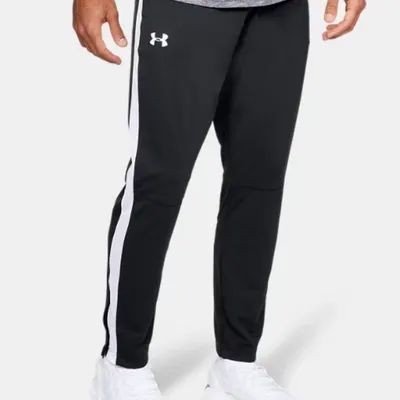 Spodnie dresowe męskie UNDER ARMOUR Pique Track Pant 1313201 czarne XXL Czarny