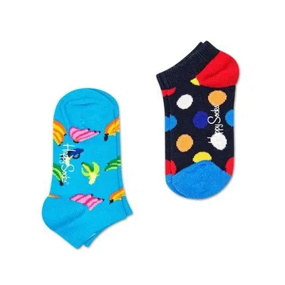 SKARPETKI DZIECIĘCE LOW (2-PAK) HAPPY SOCKS KBDO02-6501 7-9 lat Multikolor