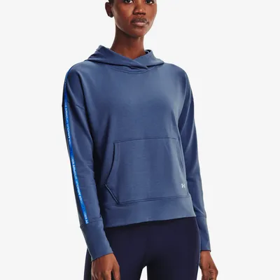 Bluza damska UNDER ARMOUR 1360904 Rival Terry Taped Hoodie niebieska M Niebieski