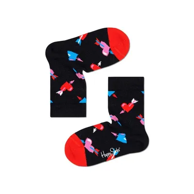 SKARPETKI DZIECIĘCE HAPPY SOCKS HEART KHEA01-9300 2-3 lata Czarny